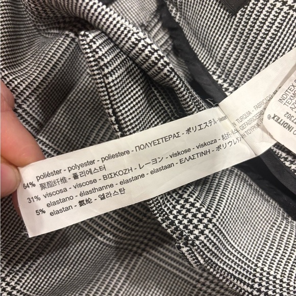 Zara Monochrome Houndstooth Trousers (US 2) - Picture 4 of 10